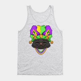 black cat mardi gras carnaval new orleans Tank Top